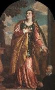 Paolo  Veronese St. Lucy and a Donor Spain oil painting artist